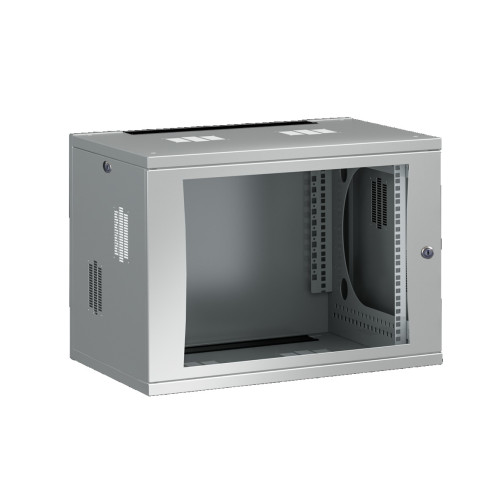 DK FlatBox, WHD: 600x492x600 mm, 9 U, with 482.6 mm (19") mounting angles
