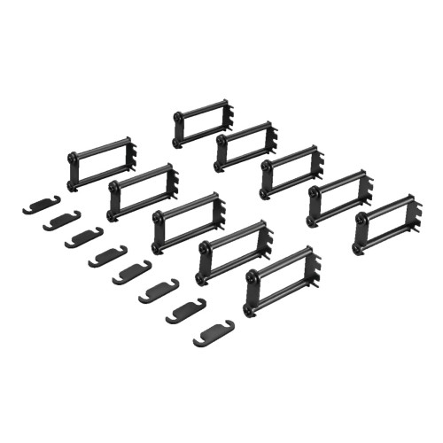 DK Cable routing bars, 482.6 mm (19") attachment, 1 U