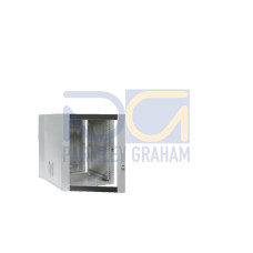 DK Wall-mounted enclosures, 3-part, WHD: 600x746x573 mm, 15 U, Pre-configured