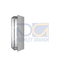 VX Baying enclosure system, WHD: 600x1800x500 mm, stainless steel, single door