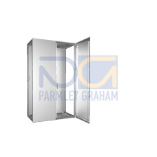 VX Baying enclosure system, WHD: 1200x2000x600 mm, stainless steel, two doors