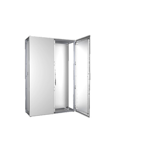 VX Baying enclosure system, WHD: 1200x1800x400 mm, stainless steel, two doors