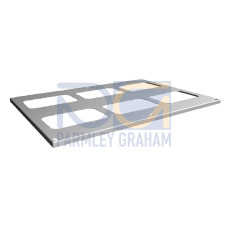 VX Roof plate, WD: 850x600 mm, for cable entry glands