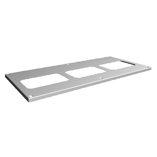VX Roof plate, WD: 850x400 mm, for cable entry glands