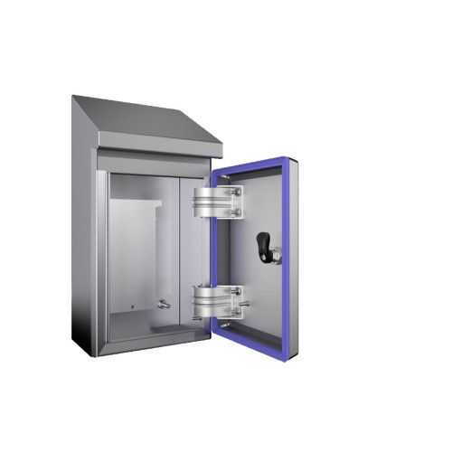 HD Compact enclosure, WHD: 220x350(H1)x437(H2)x155 mm, Stainless steel 1.4301