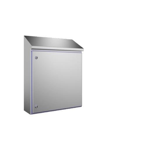 HD Compact enclosure, WHD: 610x650(H1)x769(H2)x210 mm, Stainless steel 1.4301