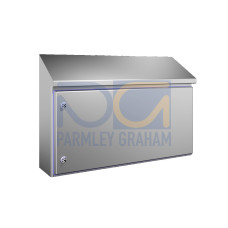 Compact enclosure, WHD: 810x430(H1)x549(H2)x210 mm, Stainless steel 1.4301
