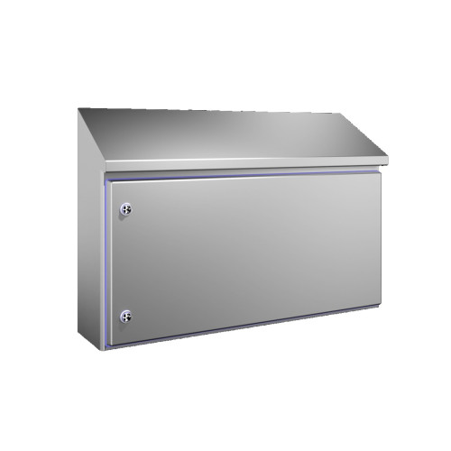 Compact enclosure, WHD: 810x430(H1)x549(H2)x210 mm, Stainless steel 1.4301