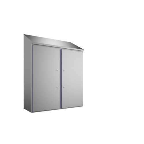 Compact enclosure, WHD: 1010x1050(H1)x1277(H2)x400 mm, Stainless steel 1.4301