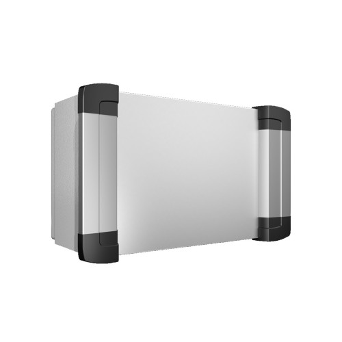 AX Command panel with handle strips, WHD: 300x200x155 mm, sheet steel