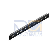 Mounting panel 482.6 mm (19''), 1 U, RAL 9005