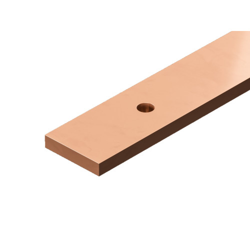 Busbar E-Cu, with integral punchings: 585 mm