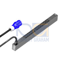 PDU basic 16A/1P CEE 12xC13+1xC19, WHD: 44x695x70, IEC 60320: 12 x C13, 1 x C19