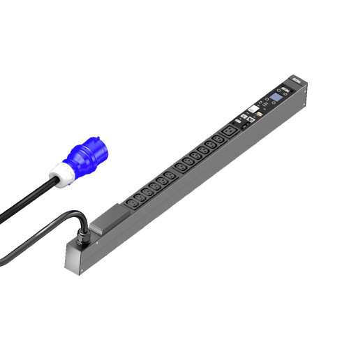 PDU metered 16A/1P CEE 12xC13+1xC19, 44x845x70 mm