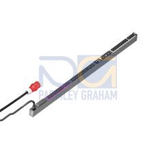 PDU metered 16A/3P CEE 24xC13+6xC19, 44x1495x70 mm