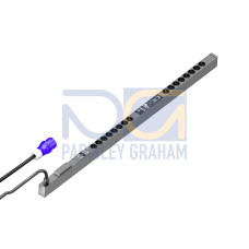 PDU metered 32A/1P CEE 12xC13+4xC19, 44x1295x70 mm