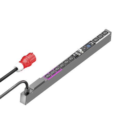 PDU metered 16A/3P CEE 9xC19, 44x845x70 mm