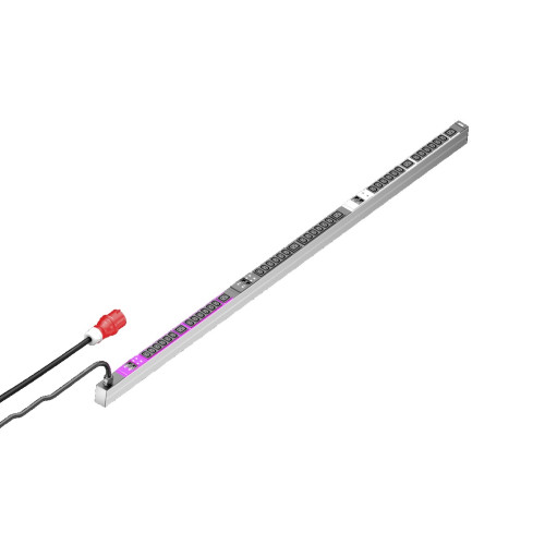 PDU basic 32A/3P CEE 36xC13+6xC19, 44x1895x70 mm, IEC 60320: 36 x C13, 6 x C19