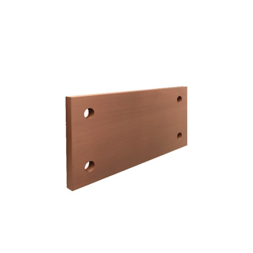 Longitudinal connector E-Cu for busbars, Cross-section E-Cu busbars: 10 x 100 mm