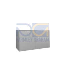 TP TopConsole system, pedestal, WHD: 1200x675x500 mm, Sheet steel