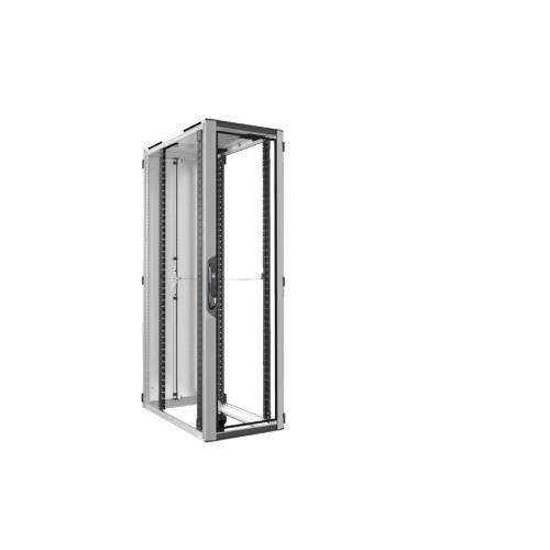 VX IT, solid, 19" mounting angles standard,RAL7035,WHD 600x2000x1000mm,42U