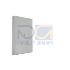 Free-standing enclosure system, 1200x2000x300 mm, Sheet Steel, mounting plate