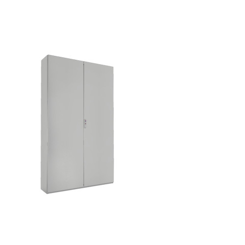 Free-standing enclosure system, 1200x2000x300 mm, Sheet Steel, mounting plate
