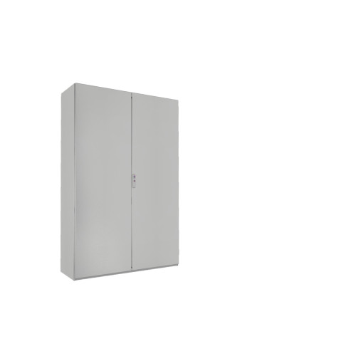 Free-standing enclosure system, 1200x1800x400 mm, Sheet steel, mounting plate