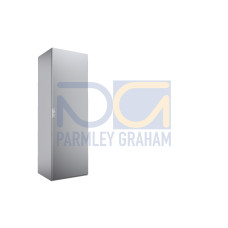 Free-standing enclosure system, 600x1800x500 mm, Stainless Steel, mounting plate