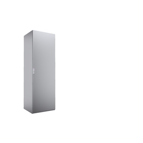 Free-standing enclosure system, 600x1800x500 mm, Stainless Steel, mounting plate