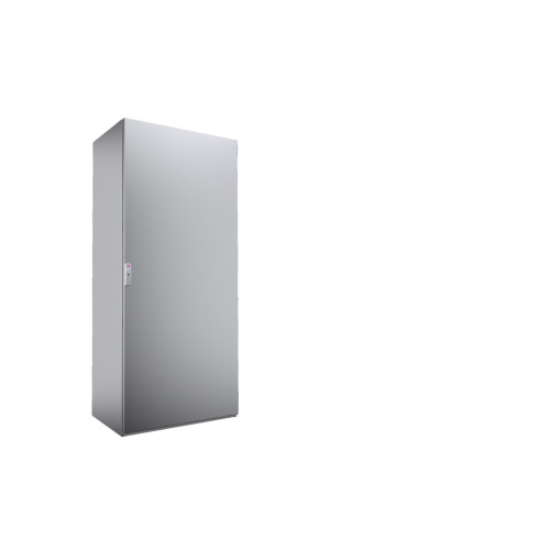 Free-standing enclosure system, 800x1800x500 mm, Stainless Steel, mounting plate