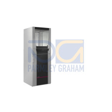 PC enclosure system, 600x1600x636 mm, Sheet steel, with glazed door at the top