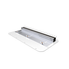 SZ Metal gland plate, with rubber cable clamp strip, size 7