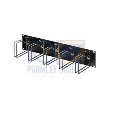 DK Cable management panel, 2 U, with steel rings