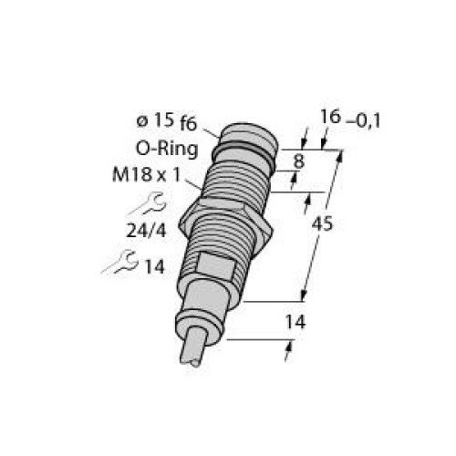 Inductive Sensor, For High Pressures, Operating voltage Nom. 8.2 VDC