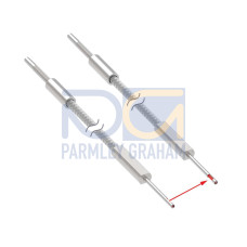 Plastic Fiber, Opposed Mode, Core Dia.: 1, Fiber Length 2.7 m, Probe, Sideview, SteelSkin, TMB5 Termination