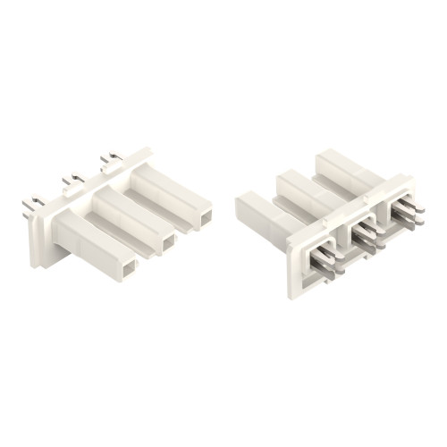 Device connector, 3-pole, Cod. A, white