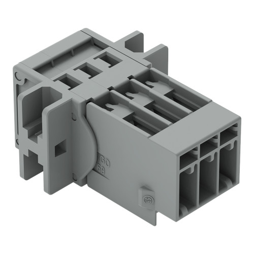 1-conductor male connector, CAGE CLAMP&reg;, 4 mm&sup2;, gray