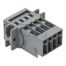 1-conductor male connector, CAGE CLAMP&reg;, 4 mm&sup2;, gray