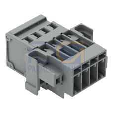 1-conductor male connector, CAGE CLAMP&reg;, 4 mm&sup2;, gray