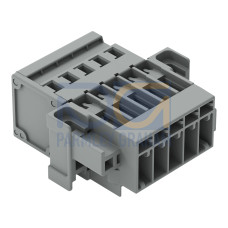 1-conductor male connector, CAGE CLAMP&reg;, 4 mm&sup2;, gray