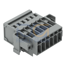 1-conductor male connector, CAGE CLAMP&reg;, 4 mm&sup2;, gray