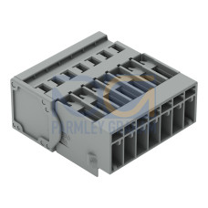 1-conductor male connector, CAGE CLAMP&reg;, 4 mm&sup2;, gray