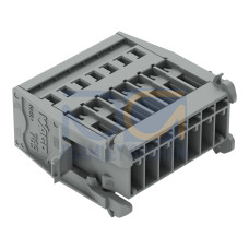 1-conductor male connector, CAGE CLAMP&reg;, 4 mm&sup2;, gray