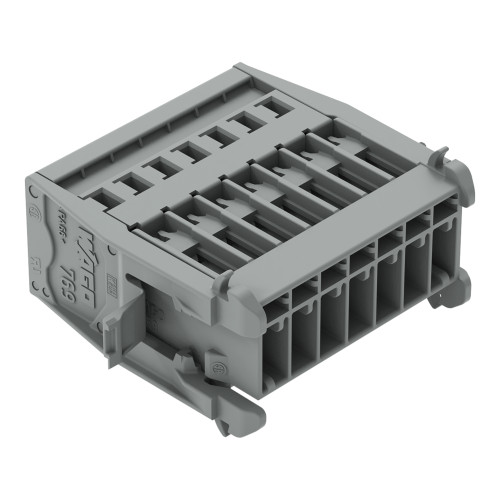 1-conductor male connector, CAGE CLAMP&reg;, 4 mm&sup2;, gray