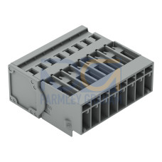 1-conductor male connector, CAGE CLAMP&reg;, 4 mm&sup2;, gray