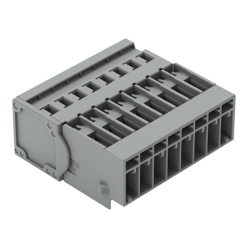 1-conductor male connector, CAGE CLAMP&reg;, 4 mm&sup2;, gray