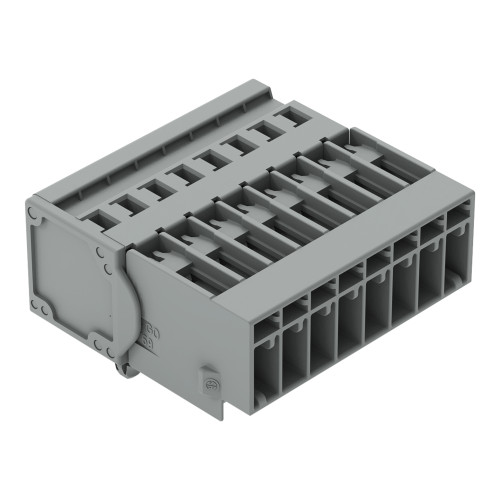 1-conductor male connector, CAGE CLAMP&reg;, 4 mm&sup2;, gray