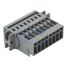 1-conductor male connector, CAGE CLAMP&reg;, 4 mm&sup2;, gray