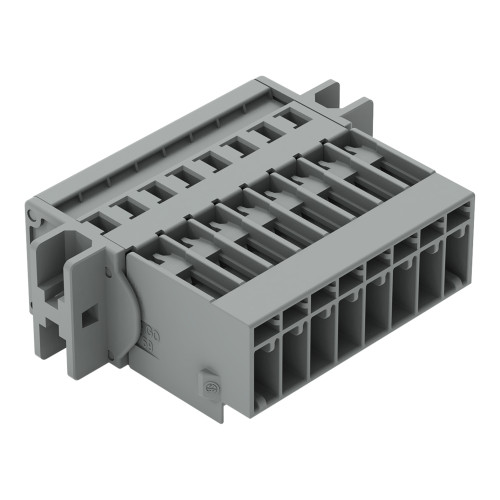 1-conductor male connector, CAGE CLAMP&reg;, 4 mm&sup2;, gray